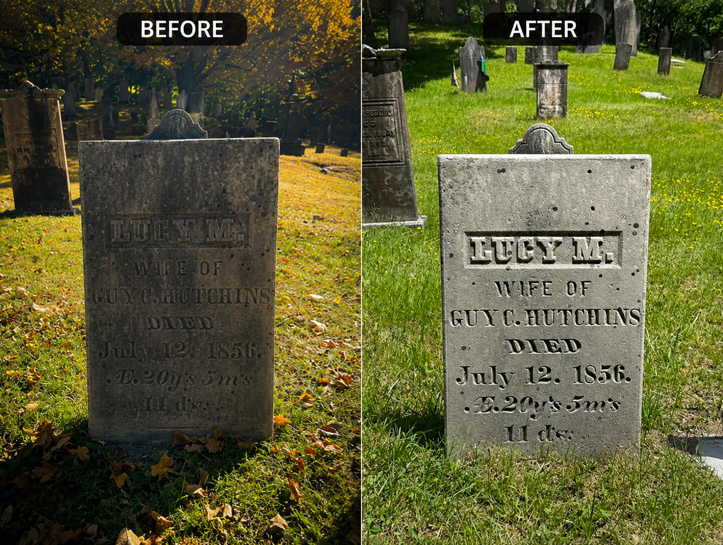 Headstone Cleaning Maine